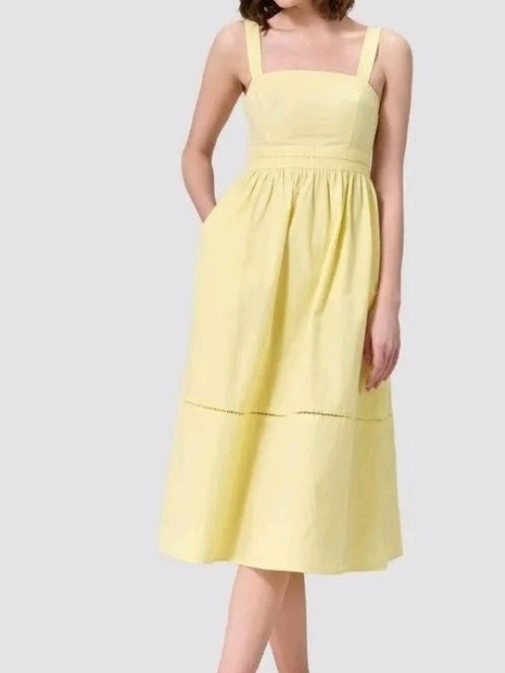 a new day Pale Yellow Square-Neck Midi Dress - Picture 5 of 5